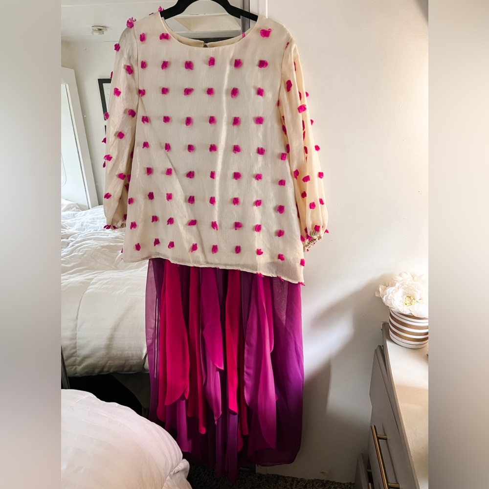 Magenta boutique top and skirt 🩷✨